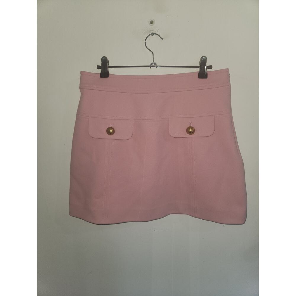 Boden pink wool Estella mini skirt 8